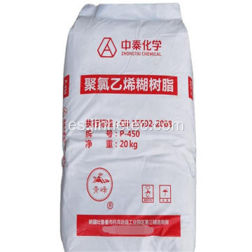 Resina de pasta de PVC de Zhongtai para la fabricación de guantes